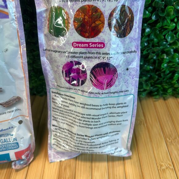 Lot of 3 Weco Marine Pro Series 24" Green Giant Kelp 9" & 6" Bushy Kelp Aquarium - Picture 9 of 12